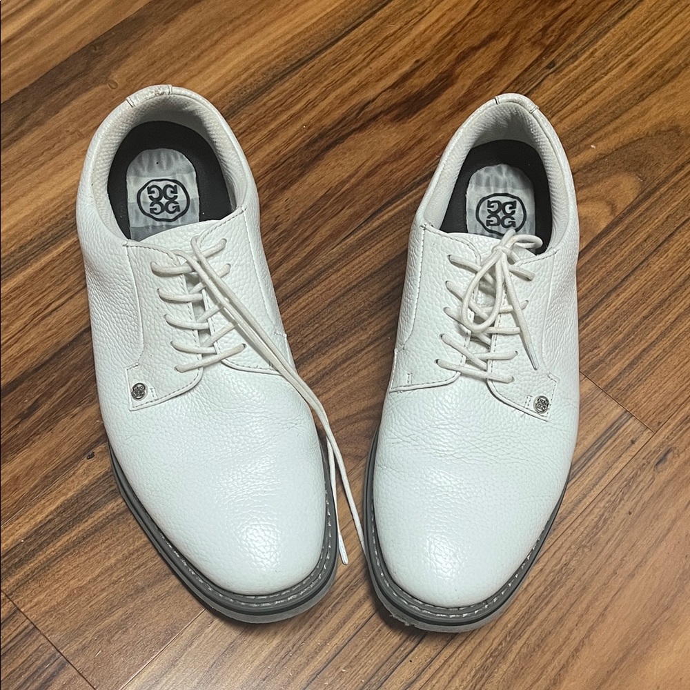 G-Fore Gavallanter White Leather Men's Spikeless Golf Shoes